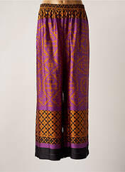 Pantalon large violet MAT FASHION pour femme seconde vue