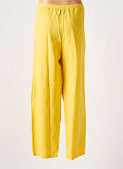 Pantalon droit jaune G!OZE pour femme seconde vue