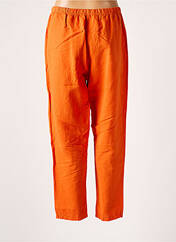 Pantalon droit orange G!OZE pour femme seconde vue