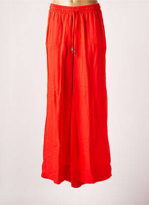 Pantalon large rouge MAT. pour femme