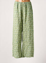 Pantalon large vert FRANCK ANNA pour femme seconde vue