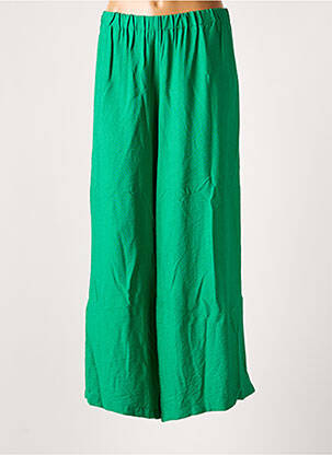 Pantalon large vert POISSONS BLANCS pour femme