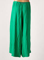 Pantalon large vert POISSONS BLANCS pour femme seconde vue
