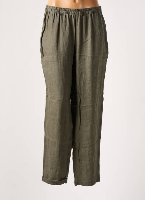 Pantalon droit vert KOKOMARINA pour femme