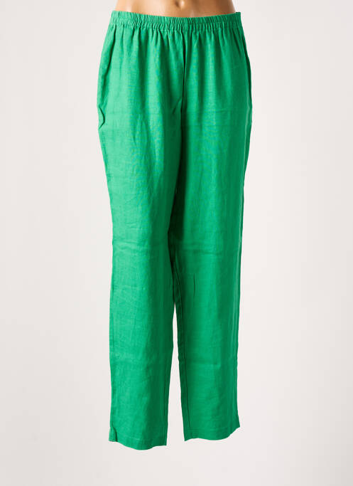 Pantalon droit vert KOKOMARINA pour femme