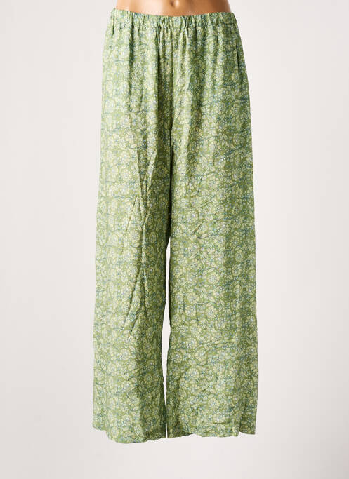 Pantalon large vert FRANCK ANNA pour femme