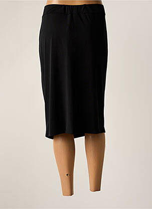 Jupe mi-longue taille élastique noir AN II VITO femme