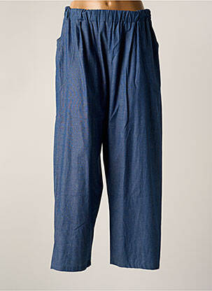 Pantalon large bleu FRANCK ANNA pour femme
