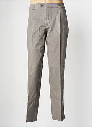 Pantalon chino tissage popeline taille normale gris HEMLOCK homme