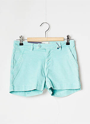 Short fermeture zippée sous rabat boutonné taille normale bleu KAPORAL femme