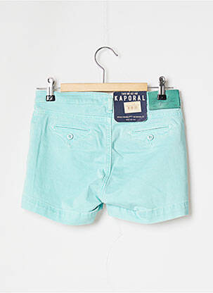 Short fermeture zippée sous rabat boutonné taille normale bleu KAPORAL femme