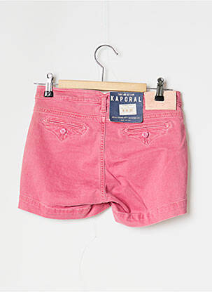Short fermeture zippée sous rabat boutonné taille normale rose KAPORAL femme