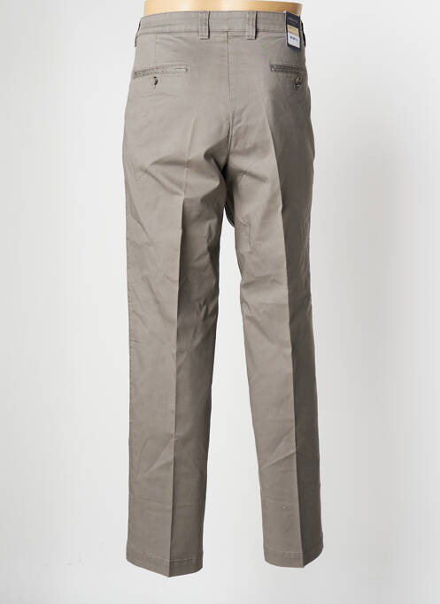 Pantalon chino tissage popeline taille normale gris HEMLOCK homme
