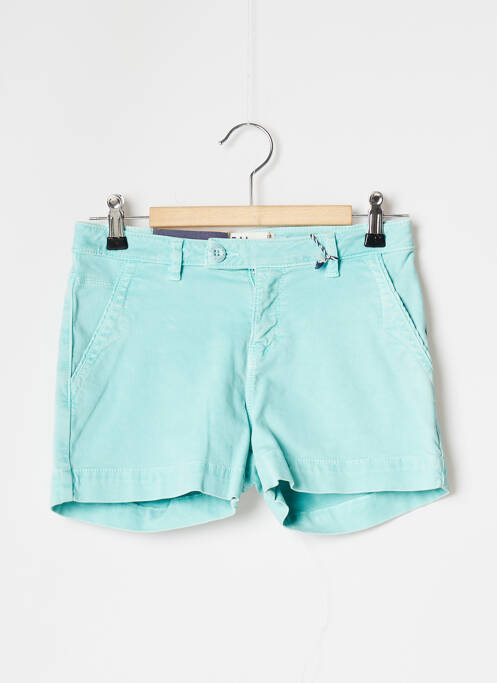 Short fermeture zippée sous rabat boutonné taille normale bleu KAPORAL femme