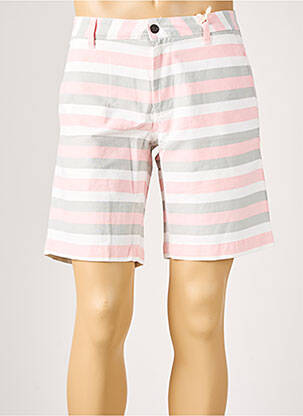 Bermuda coupe droite taille normale rose HARMONT & BLAINE homme