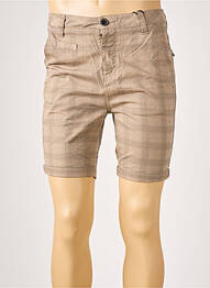 Bermuda poches taille normale marron SUBLEVEL homme