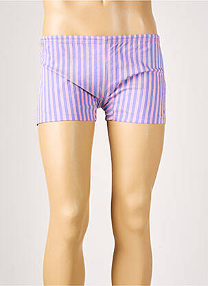 Short de bain imprimé rayures violet HARMONT & BLAINE homme