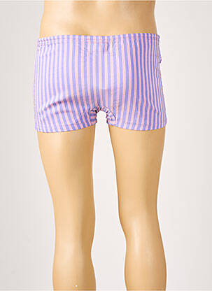 Short de bain imprimé rayures violet HARMONT & BLAINE homme