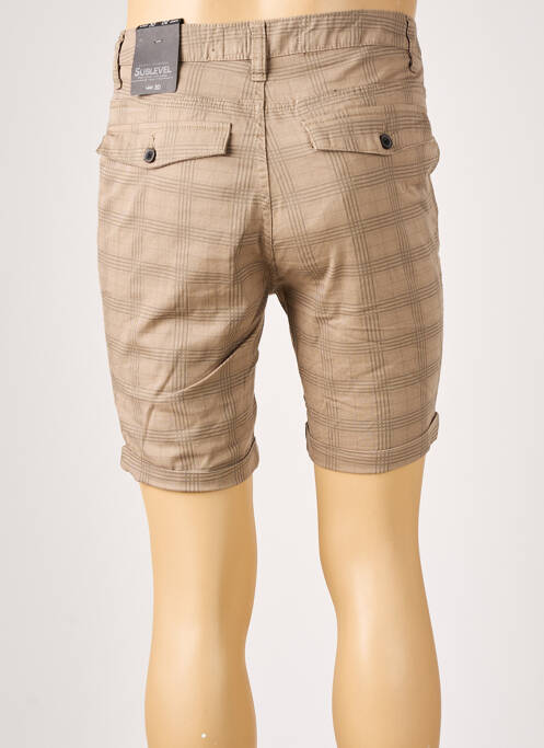 Bermuda marron SUBLEVEL pour homme