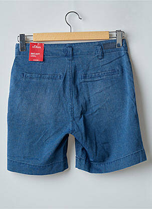 Short tissage popeline taille normale bleu S.OLIVER homme
