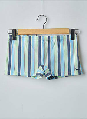 Short de bain imprimé rayures vert HARMONT & BLAINE homme