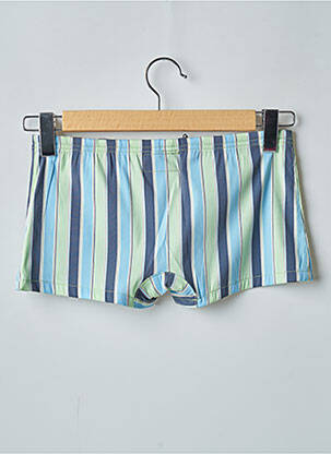Short de bain imprimé rayures vert HARMONT & BLAINE homme