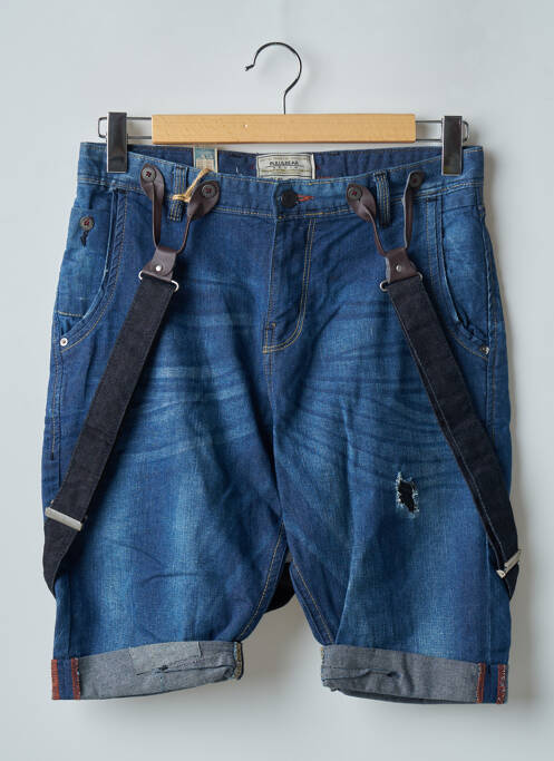 Short bleu PULL & BEAR pour homme