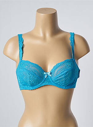 Soutien-gorge effet matière satinée haut soutien-gorge emboitant bleu PRIMADONNA femme
