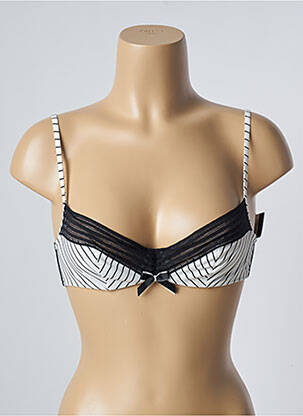 Soutien-gorge effet matière satinée haut soutien-gorge balconnet blanc MARIE JO femme