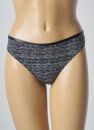 Tanga effet matière satinée gris MARIE JO femme