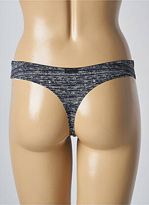 Tanga effet matière satinée gris MARIE JO femme