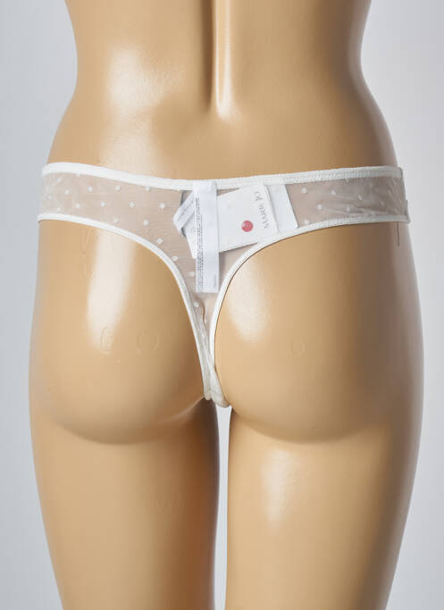 Tanga blanc MARIE JO pour femme
