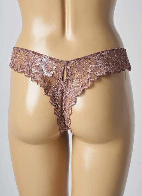 Tanga marron WACOAL pour femme