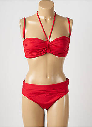 Maillot de bain 2 pièces haut bandeau haut bandeau rouge LOLITA ANGELS femme