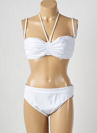 Maillot de bain 2 pièces haut bandeau haut bandeau blanc LOLITA ANGELS femme