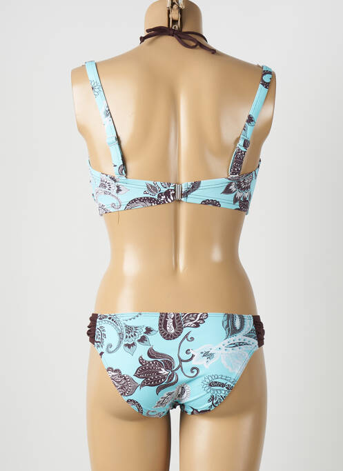 Maillot de bain 2 pièces bleu SALÉE pour femme