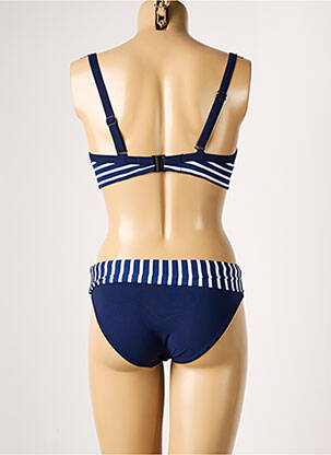 Maillot de bain 2 pièces stretch haut soutien-gorge moulé bleu LOLITA ANGELS femme