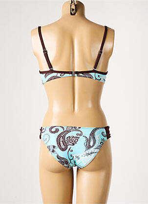 Maillot de bain 2 pièces haut soutien-gorge moulé haut soutien-gorge moulé bleu SALÉE femme