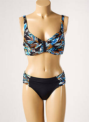 Maillot de bain 2 pièces avec armature haut soutien-gorge emboitant noir LOLITA ANGELS femme
