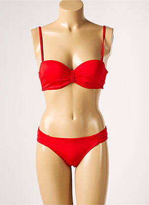 Maillot de bain 2 pièces haut soutien-gorge moulé haut soutien-gorge moulé rouge LOLITA ANGELS femme