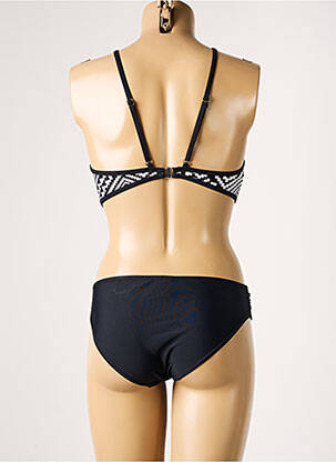 Maillot de bain 2 pièces fermeture clip brassieres noir SUN PROJECT femme