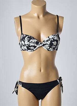 Maillot de bain 2 pièces stretch haut soutien-gorge moulé noir LOLITA ANGELS femme