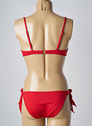 Maillot de bain 2 pièces stretch haut soutien-gorge moulé rouge LOLITA ANGELS femme