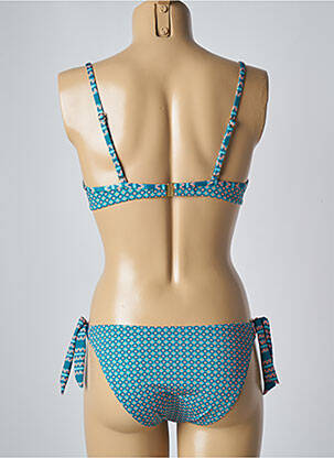 Maillot de bain 2 pièces stretch haut soutien-gorge moulé bleu LOLITA ANGELS femme