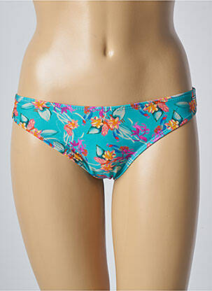 Bas de maillot de bain imprimé fleurs culotte bleu SUN PROJECT femme