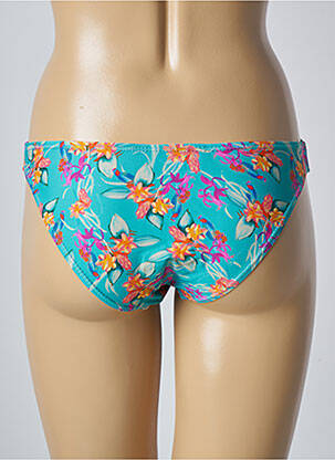 Bas de maillot de bain imprimé fleurs culotte bleu SUN PROJECT femme