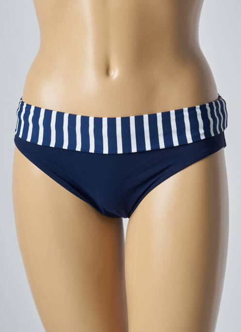Bas de maillot de bain tissage texturé culotte bleu LOLITA ANGELS femme