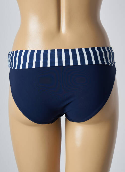 Bas de maillot de bain tissage texturé culotte bleu LOLITA ANGELS femme