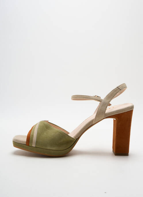 Sandales/Nu pieds vert LODI pour femme
