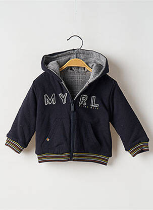 Veste casual finition bords-côtes bleu MAYORAL garçon